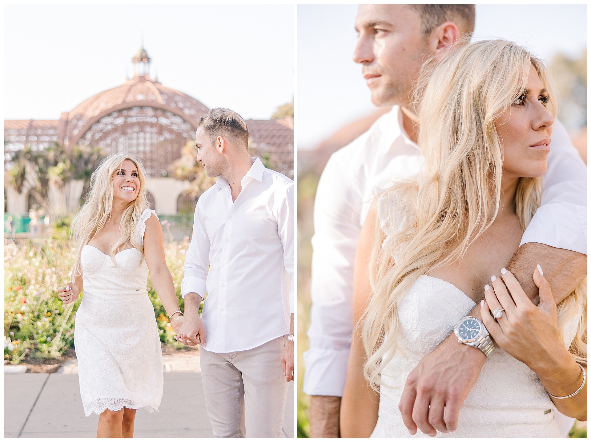 Romantic San Diego Engagement session at Balboa Park