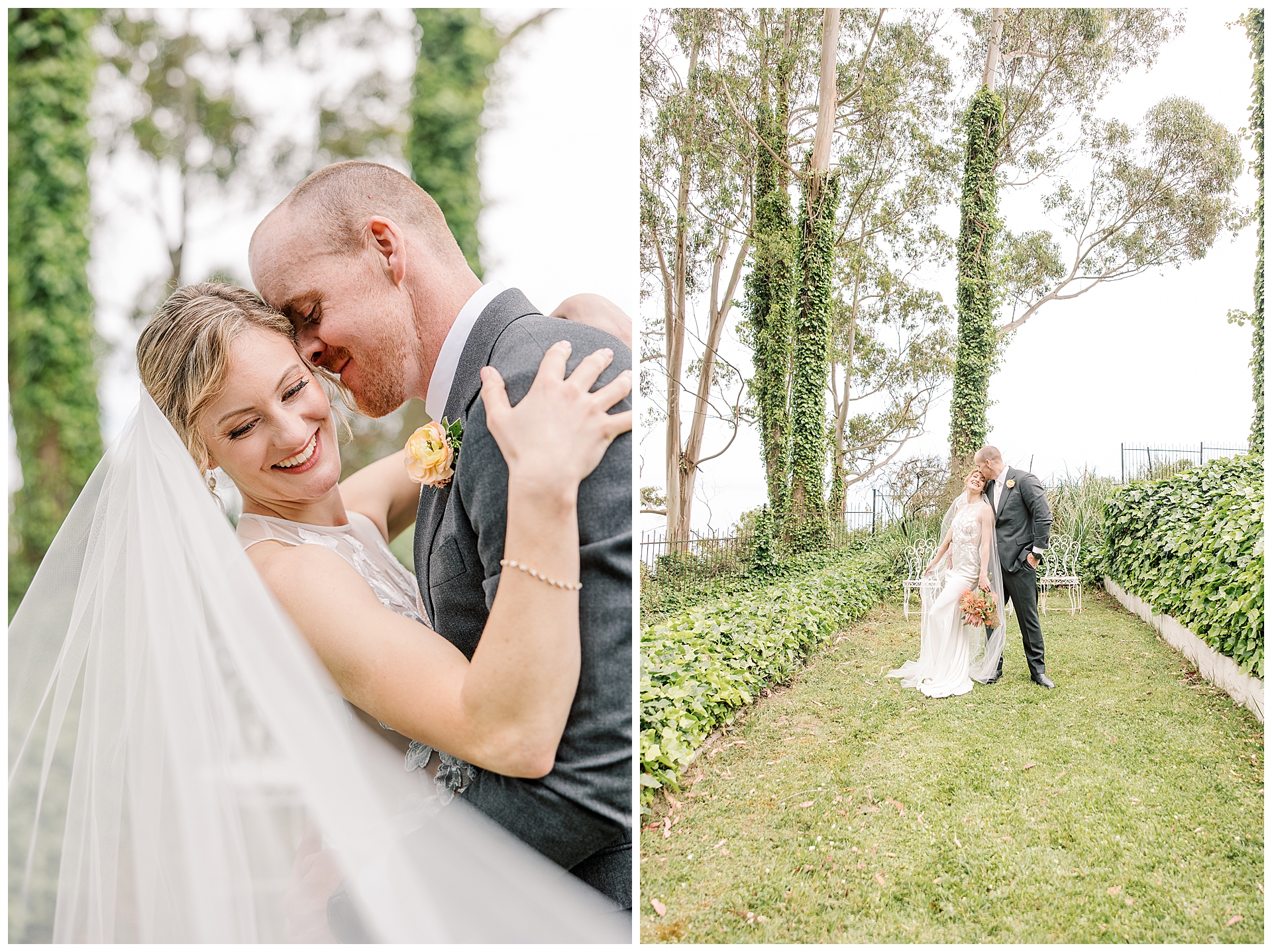 Husband Wife portraits at Monarch Cove