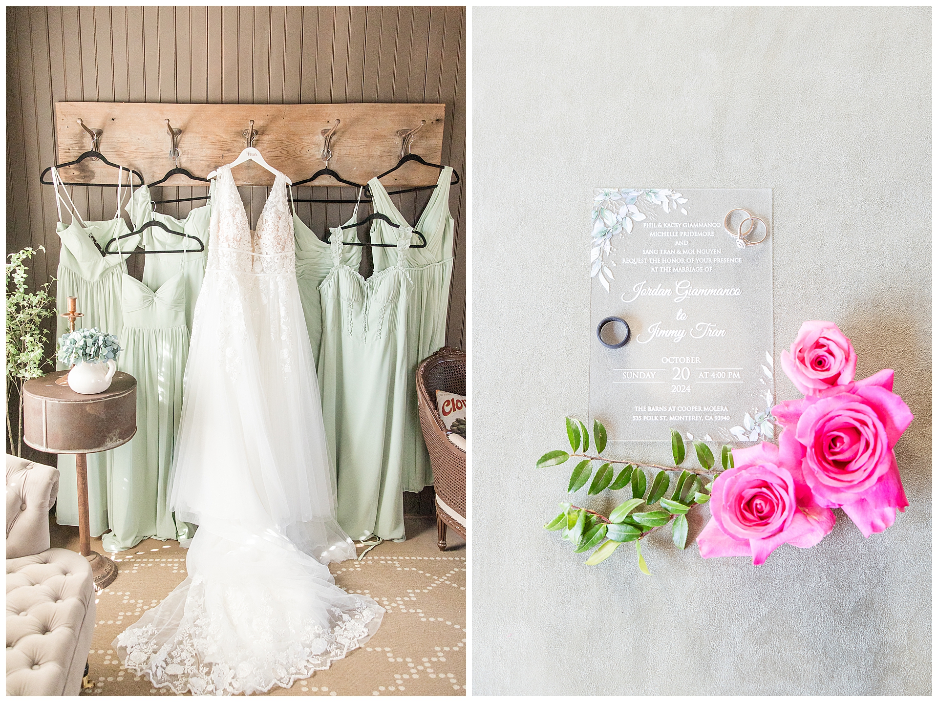 Bridal Getting ready details at the Barns Cooper Molera. 