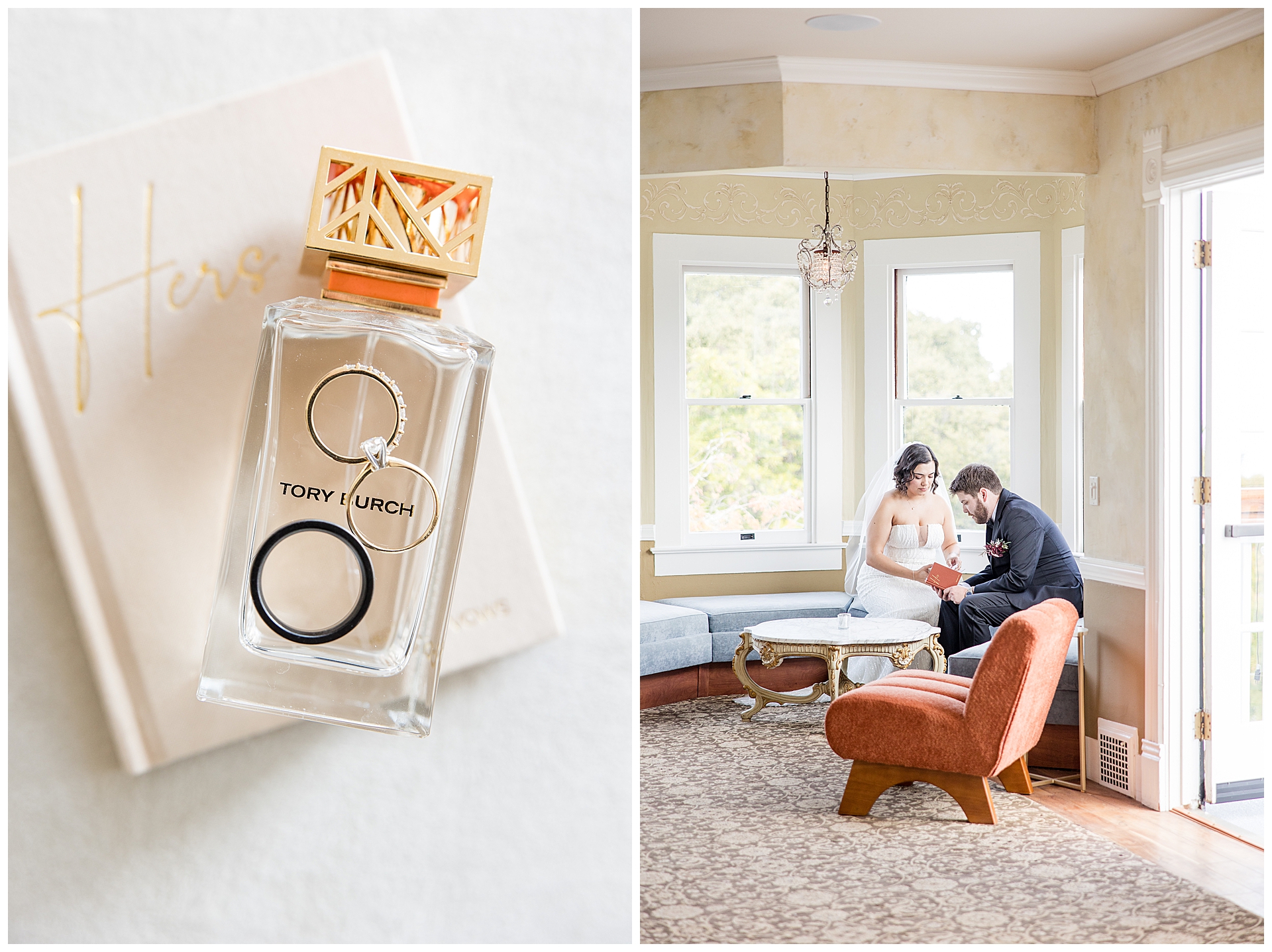 Private vows upstaris at the Perry House wedding venue